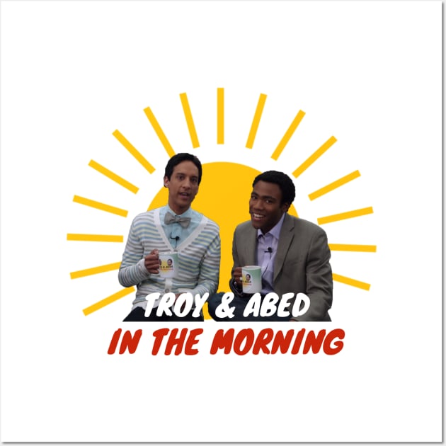 Troy and Abed in The Morning Wall Art by ematzzz